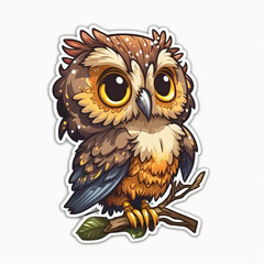 Owl Illustration for Digital and Print Projects, AI Generative