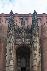 Architecture of Sainte Cecile Cathedral in Albi, France