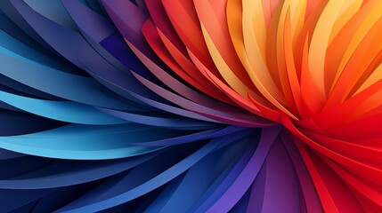 Abstract background outline with multi colored plan shapes