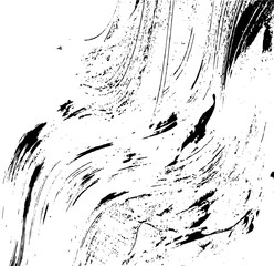 Vector brush sroke texture. Distressed uneven grunge background. Abstract distressed vector illustration. Overlay over any design to create interesting effect and depth. Black isolated on white. EPS10