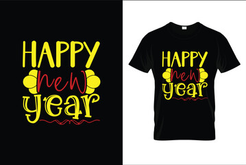Happy New Year  T-shirt Design
