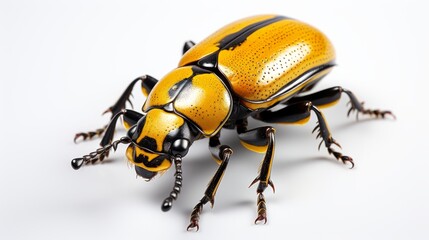 Beetle isolated on a white background