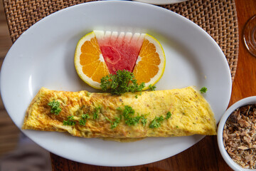 Balanced Healthy Breakfast with granola