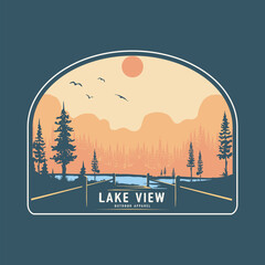 lake view illustration