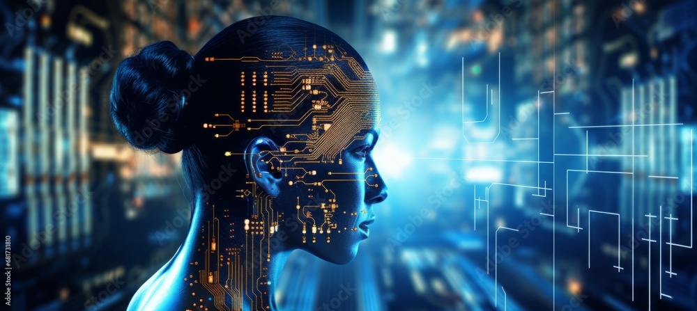 Poster abstract ai and ml technology in industry data exchange, deep learning, and innovation