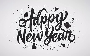Fototapeta premium Happy New Year Wallpaper, Illustration, Background