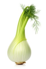 A close-up view of an onion on a white background. This image can be used for cooking, food-related articles, or as a symbol of freshness and healthy eating.