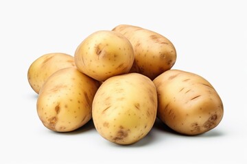 A pile of potatoes stacked on top of each other. This versatile image can be used to represent agriculture, farming, food storage, cooking, or a variety of other concepts