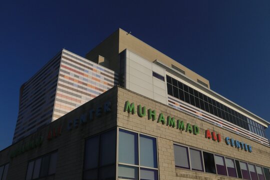 Muhammad Ali Center - The facility is a museum and cultural center built as a tribute to the champion boxer Muhammad Ali and his values. Louisville, Kentucky, USA - November 11
