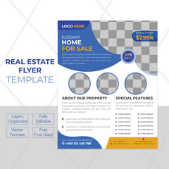 Real Estate Flyer Template Design, Corporate Real Estate Flyer