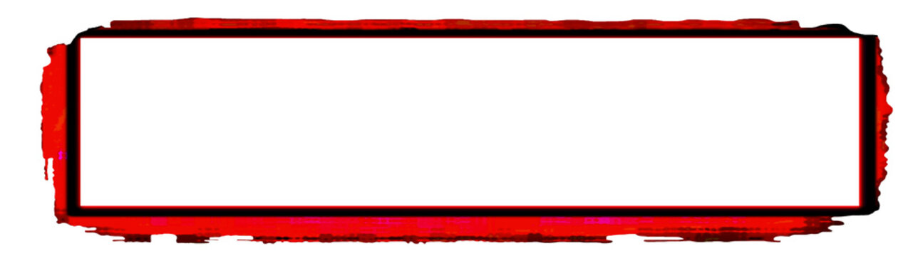 White monitor display - torn burning red , on a transparent background