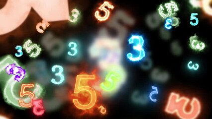 Random Numbers Fun Background Digital Rendering