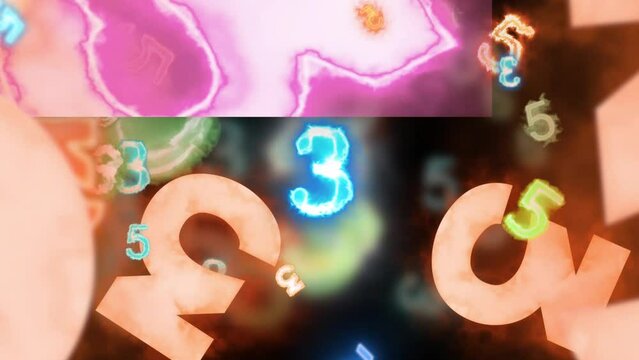 Random Numbers Fun Background Digital Rendering