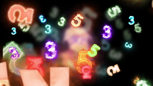 Random Numbers Fun Background Digital Rendering