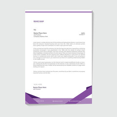 modern letterhead design template mockup