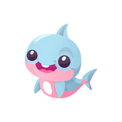 Obraz premium ai generated, layered, no background, baby fish, shark, seahorse, baby shower, invitation and other projects