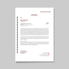 Obraz premium Modern Corporate letterhead design mockup 