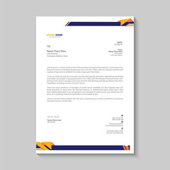 Modern Official letterhead design template