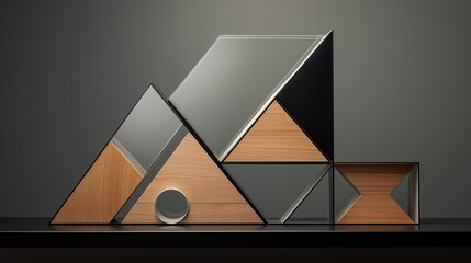 Geometrical cupboard shapes