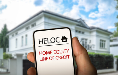 Home Equity Line of Credit - Heloc Concept