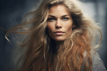 Obraz premium Portrait of a daring and modern girl from the fashion industry