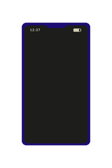 Minimalistic phone mockup isolated on white background. for presentations, apps, information, illustration. Vector.