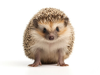 Obraz premium Hedgehog Studio Shot Isolated on Clear White Background, Generative AI