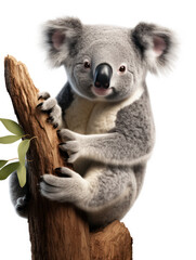 Koala Studio Shot Isolated on Clear White Background, Generative AI