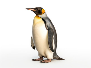 Fototapeta premium Penguin Studio Shot Isolated on Clear White Background, Generative AI