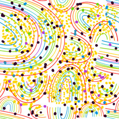 Fototapeta na wymiar Seamless pattern simple rainbow lines. Vector illustration