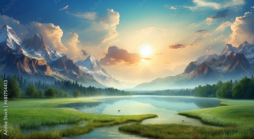 Poster one can extract the knowledge and wisdom by studying nature - ai generative