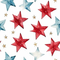Obraz premium christmas themed seamless stars textures