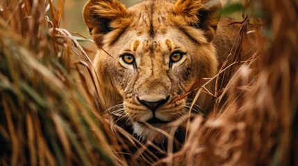 Lion king hidden predator photography grass national geographic style 35mm documentary wallpaper © Wiktoria