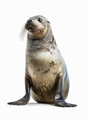 Seal Studio Shot Isolated on Clear White Background, Generative AI