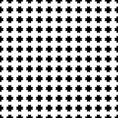 Seamless surface pattern design with Moroccan crosses tiles ornament. Oriental traditional ornamentation with repeated geometric shapes. Ancient mosaic wallpaper. Tile motif. Digital paper for print.