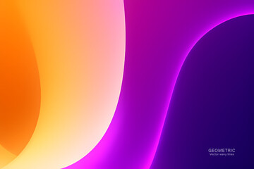 Minimal Abstarct Dynamic textured background design in 3D style with purple color. Vector illustration.