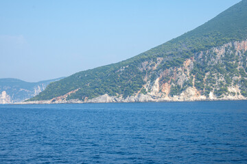 Fototapeta na wymiar Amazing Seascape of Ionian sea, Greece