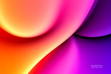 Minimal Abstarct Dynamic textured background design in 3D style with purple color. Vector illustration.