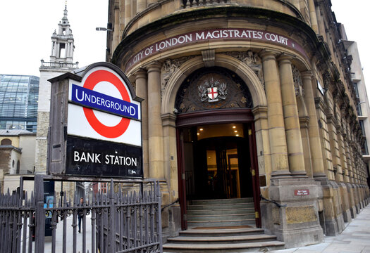 London, United Kingdom - October 12, 2023; Image of Bank station Underground.
