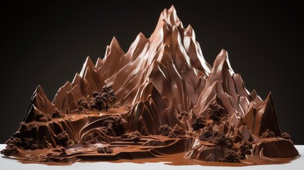 Chocolate mountain landscape