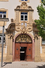 Historisches Bauwerk in der Altstadt von Villingen, einem Stadtteil von Villingen-Schwenningen in Baden-Württemberg	