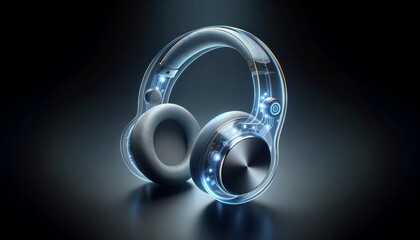 Futuristic High-Tech Headset