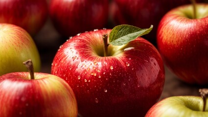Fototapeta na wymiar Close-up of red apple