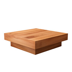 A minimalist square wooden coffee table with a clean, sleek design, perfect for modern spaces.