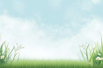 Uncluttered Grass mockup background. Sunny day. Generate Ai