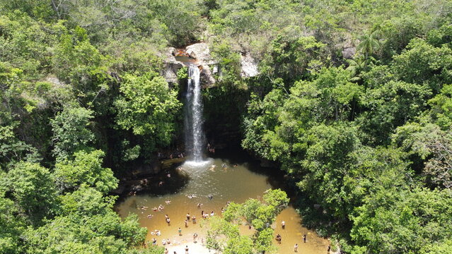 Cachoeira do Abade em Pirenópoilis , Goiás, Brasil.