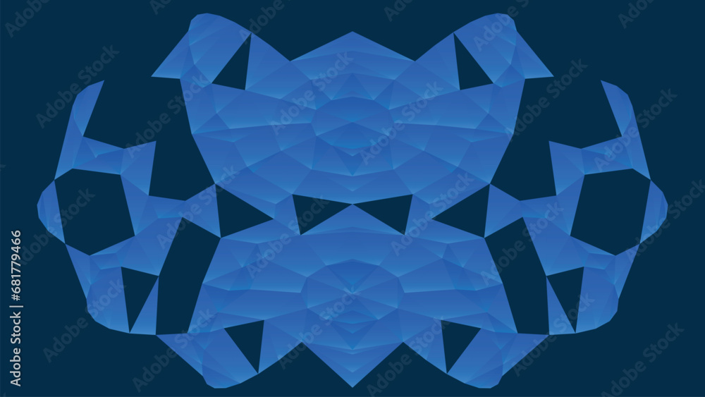 Poster network connection structure. futuristic background made of triangles. connecting dots and lines. ab