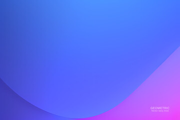 Minimal Abstarct Dynamic textured background design in 3D style with blue and purple colors. Vector illustration.