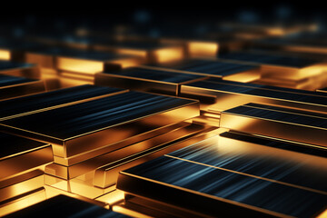 stacked gold bars