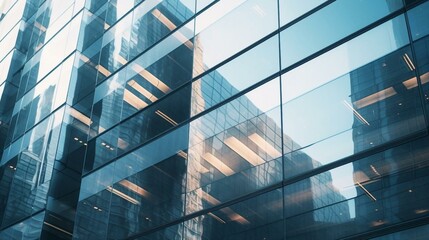a building with glass windows